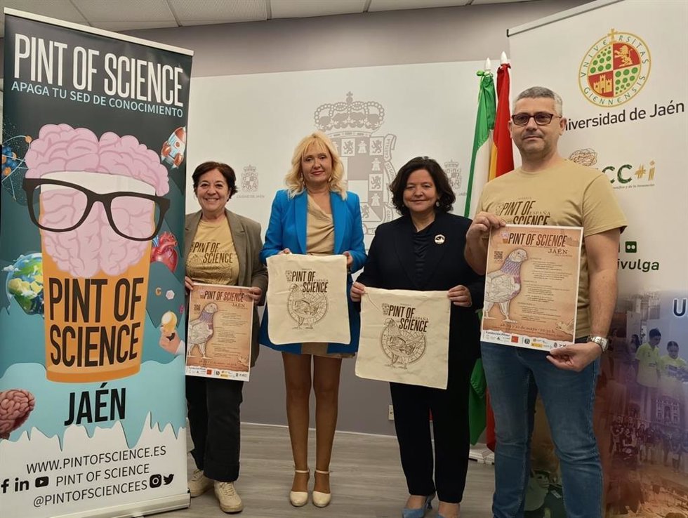 Presentación del festival de divulgación científica 'Pint of sciencie' en Jaén.