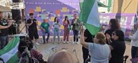 Belarra llama a votar frente "al modelo de los ricos" del PP: "La mejor creación de Susana Díaz es Juanma Moreno"