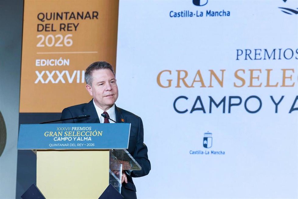 El jefe del Gobierno regional, Emiliano García-Page, preside la entrega de los Premios Gran Selección Campo y Alma 2026.