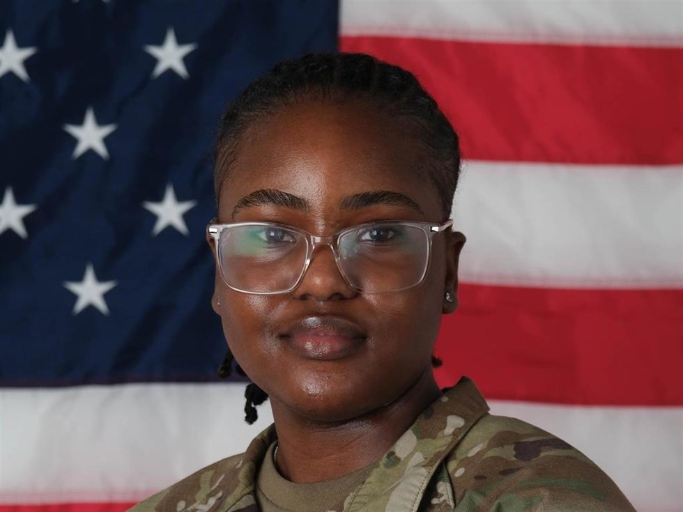 La soldado estadounidense de primera clase Mariyah Symone Collington, de 19 años
