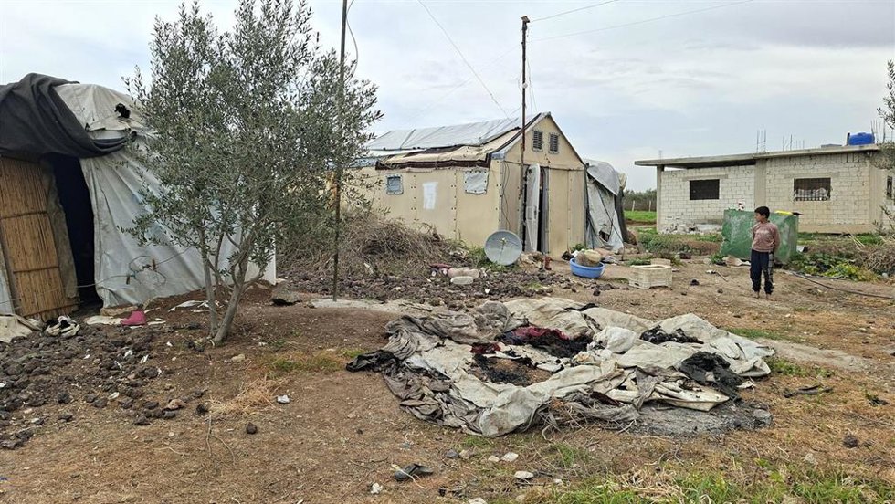 Archivo - Daños materiales en una ciudad de Siria. Imagen de archivo