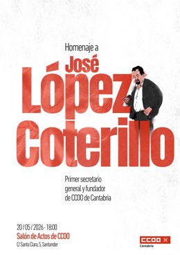 CCOO homenajeará el día 20 a José López Coterillo, fundador del sindicato en Cantabria
