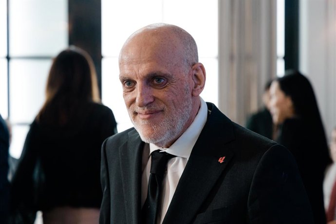 el presidente de La Liga, Javier Tebas, participa en un desayuno organizado por Europa Press, a 30 de abril de 2026, en Madrid (España).