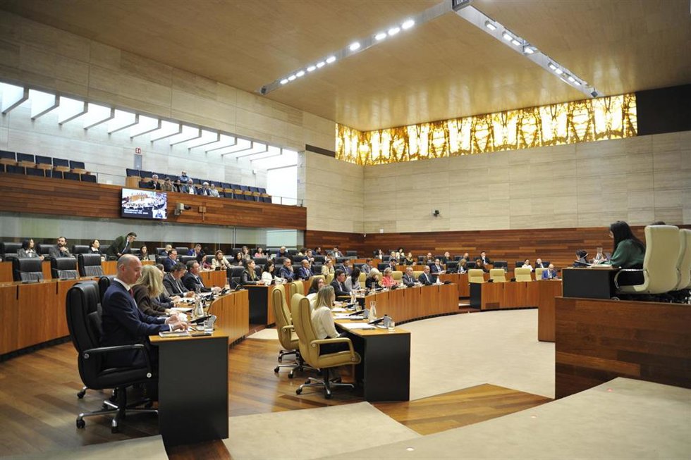 Archivo - Pleno de la Asamblea de Extremadura en una imagen de archivo