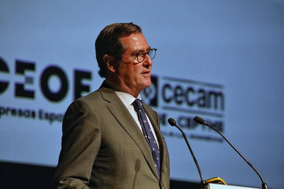 El presidente de CEOE, Antonio Garamendi