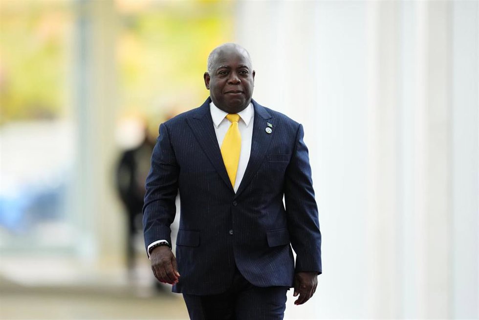Archivo - El primer ministro de Bahamas, Philip Davis, durante una visita oficial a Canadá en 2023 (archivo)