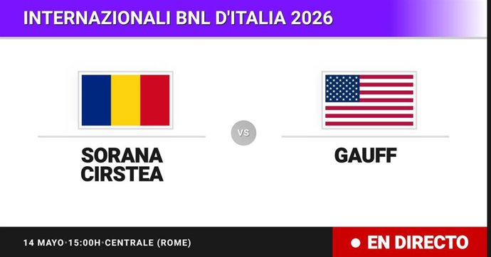 Sorana Cirstea - Coco Gauff: resumen y estadísticas del partido de Semifinal de Internazionali BNL d'Italia