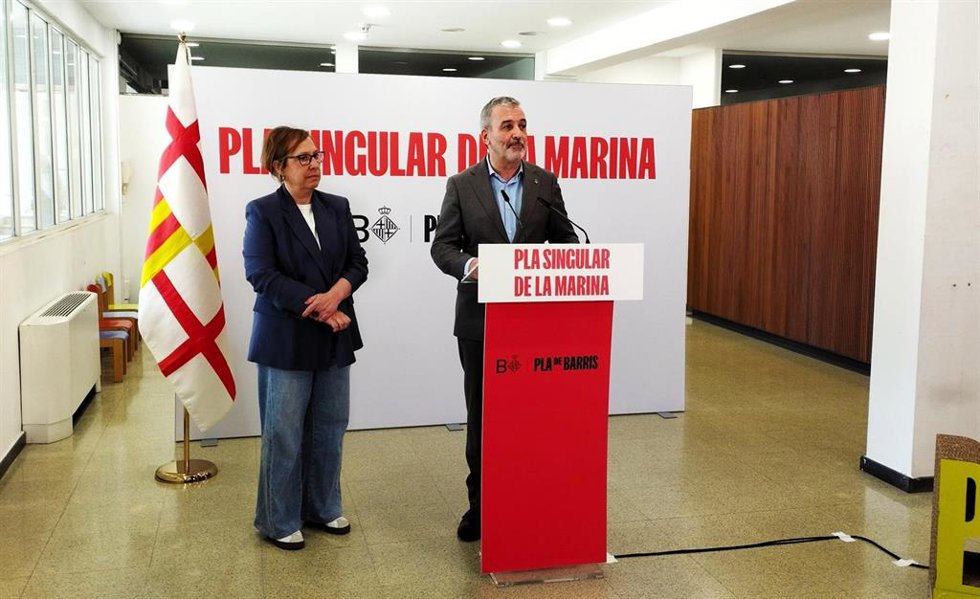 Collboni y Gil en rueda de prensa este jueves.