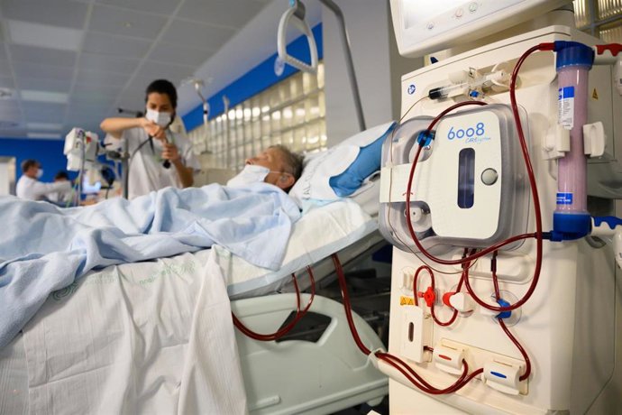 Diálisis en el Hospital Clínic de Barcelona.