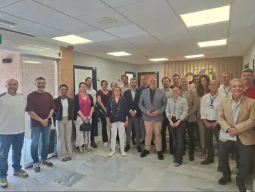 Visita de un grupo de unos 20 alumnos del Programa de Alta Dirección del Sector Salud de la San Telmo Business School de Zaragoza al Centro de Emergencias Sanitarias 061 de Andalucía en Málaga.