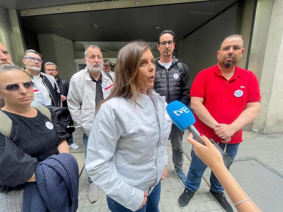 La presidenta del comité de empresa, Vanesa Almecija.