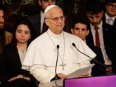 Foto: El Papa invita a universitarios de La Sapienza a ser "artesanos de paz" y dice que el rearme "enriquece a las élites"