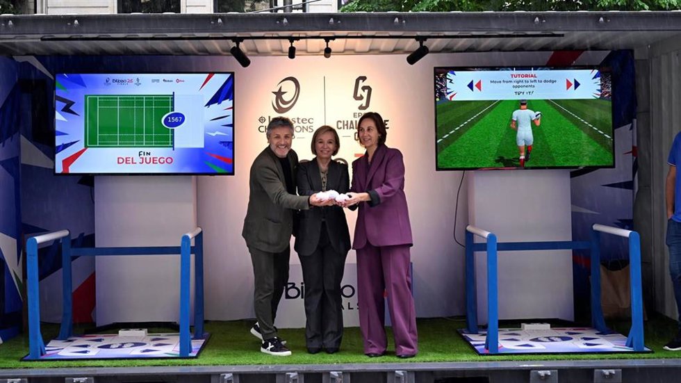 La Diputación Foral de Bizkaia presenta a experiencia tecnológica para las finales euroeas de rugby