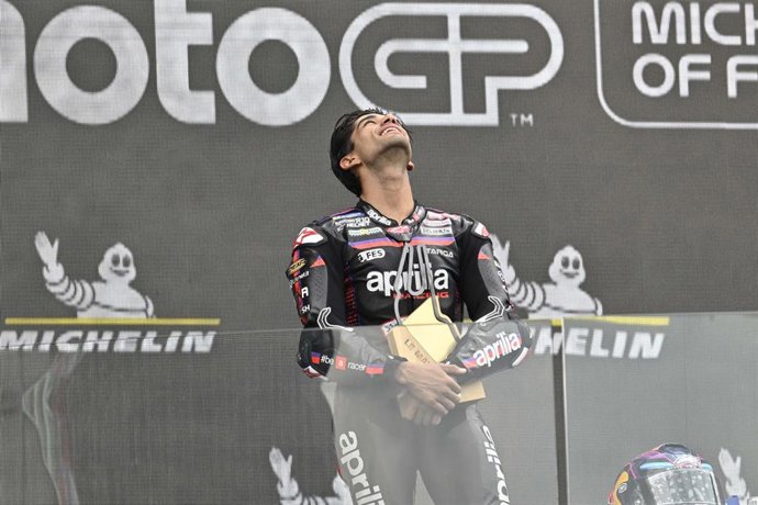 El piloto español de MotoGP Jorge Martín (Aprilia)
