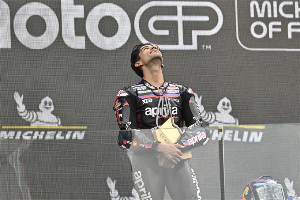 El piloto español de MotoGP Jorge Martín (Aprilia)