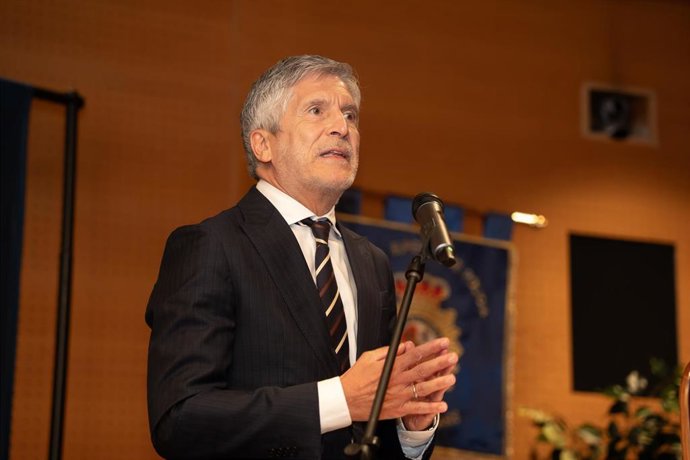 El ministro del Interior, Fernando Grande-Marlaska, preside el acto oficial de toma de posesión del comisario principal, a 14 de mayo de 2026, en Palma de Mallorca, Baleares (España).