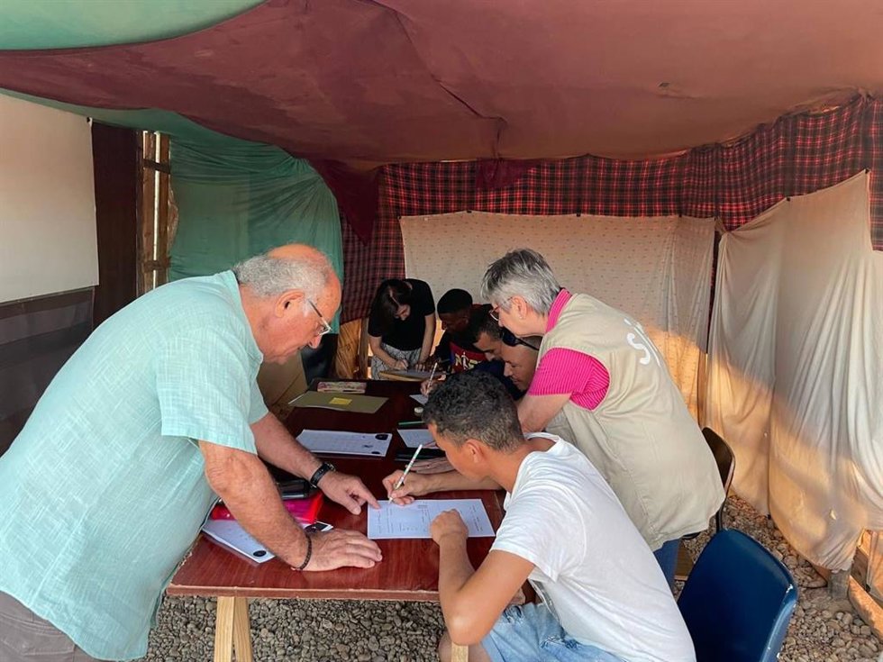 Una de las actividades formativas del Servicio Jesuita de Migraciones en Almería.