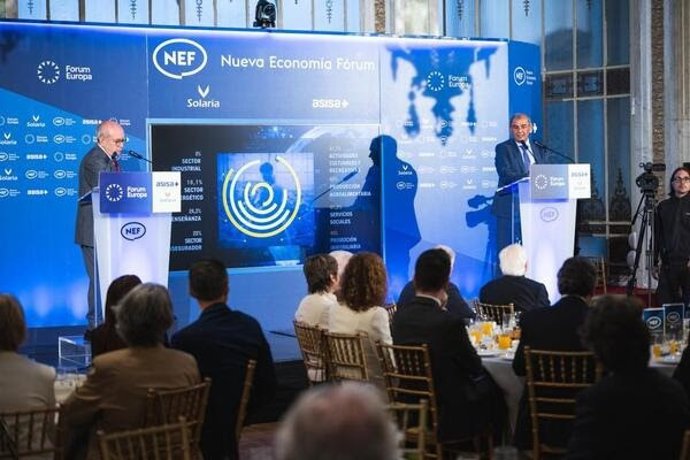 El presidente de la Confederación Empresarial Española de la Economía Social (CEPES), Juan Antonio Pedreño, participa como ponente principal en el Desayuno de Nueva Economía Fórum, a 14 de mayo, en Madrid