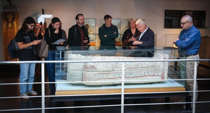 El Museu Egipci de Barcelona incorpora un sarcófago antropoide completo a su colección