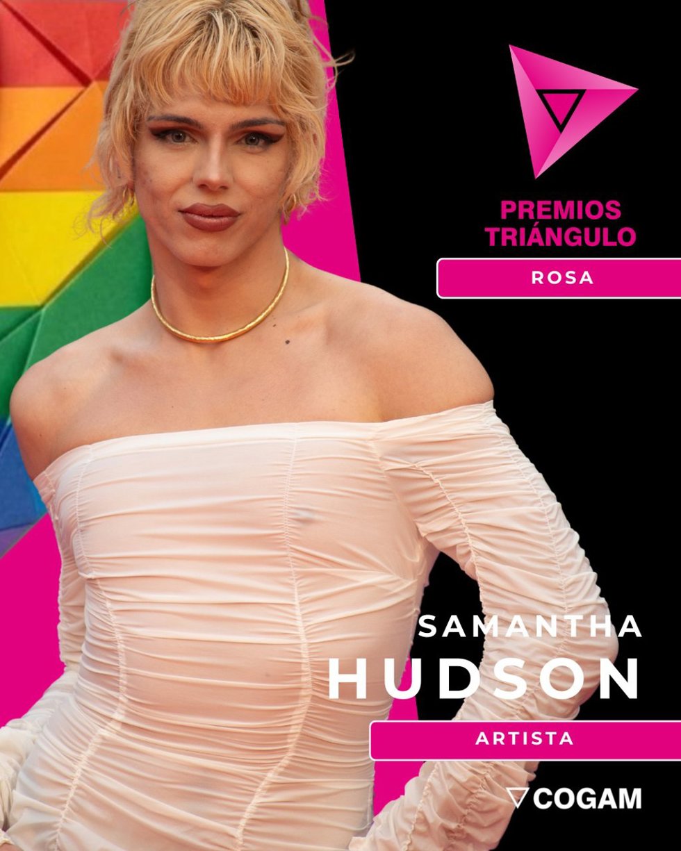 La artista Samantha Hudson, Premio Triángulo Rosa 2026 del colectivo LGTBI+ de la Comunidad de Madrid