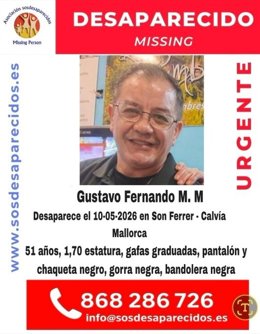 Cartel del desaparecido.