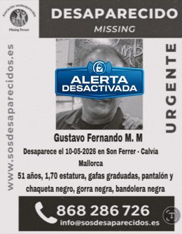 Cartel de alerta desactivada