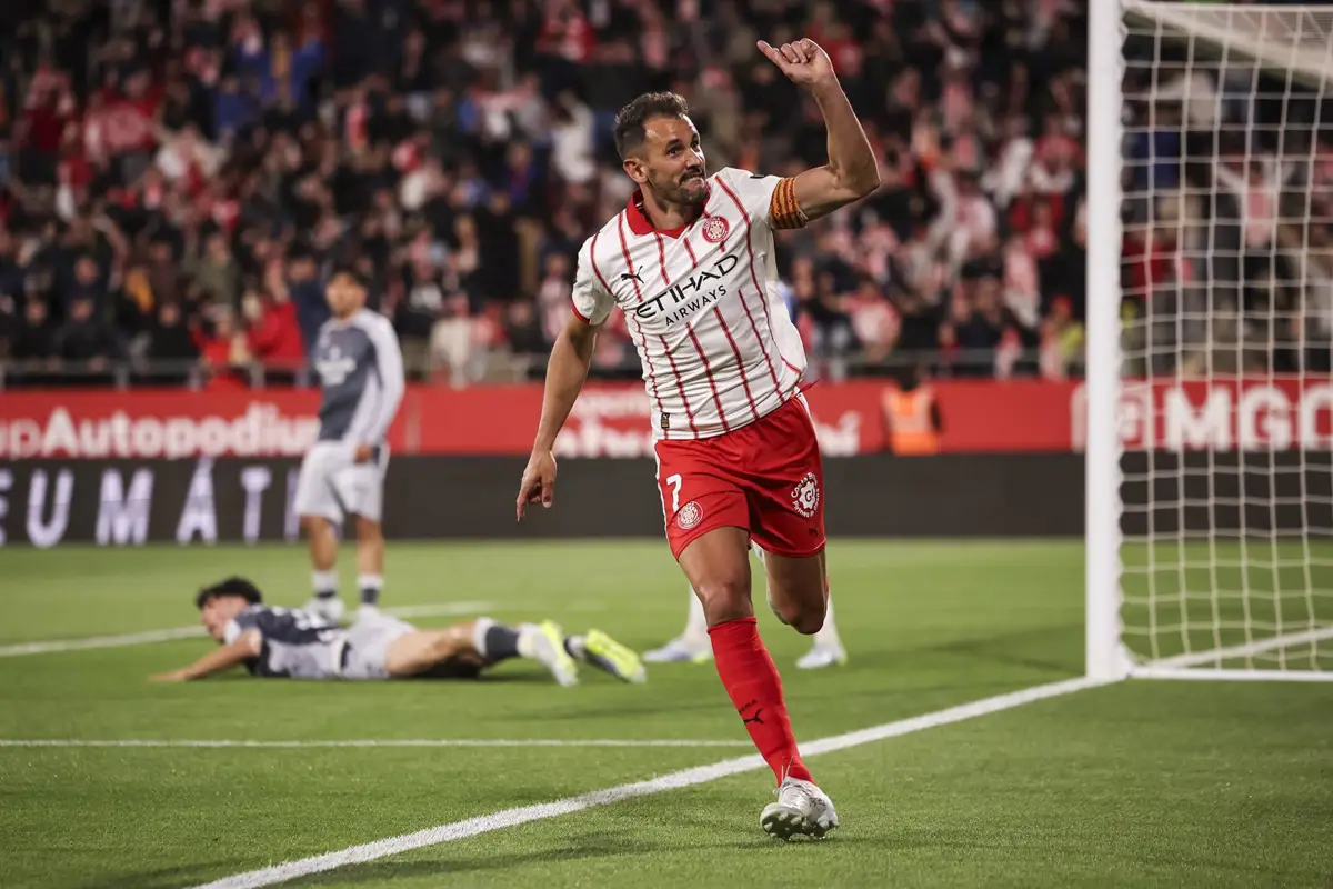 Cristhian Stuani celebra un gol del Girona FC. - Javier Borrego / AFP7