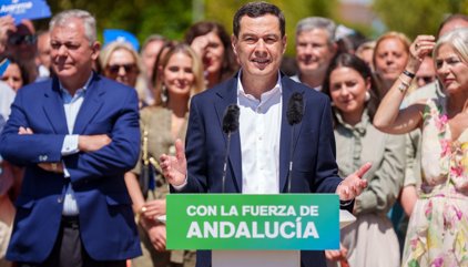 Moreno descarta un acuerdo como Extremadura o Aragón si roza la mayoría absoluta: "PSOE y Vox deberían abstenerse"