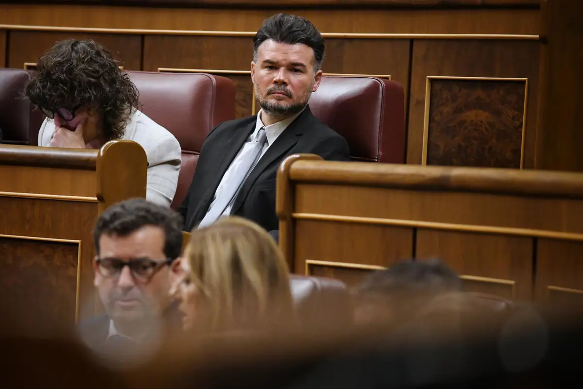 Gabriel Rufián durante un Pleno