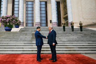El president de la Xina, Xi Jinping, amb el president dels EUA, Donald Trump