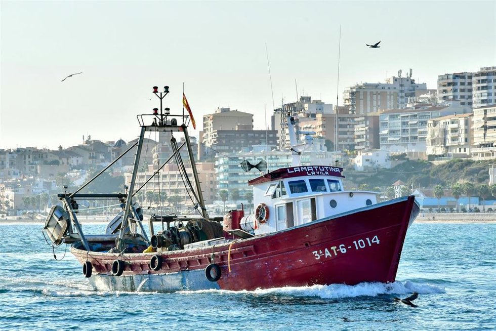Arrastrero en Villajoyosa (Alicante)