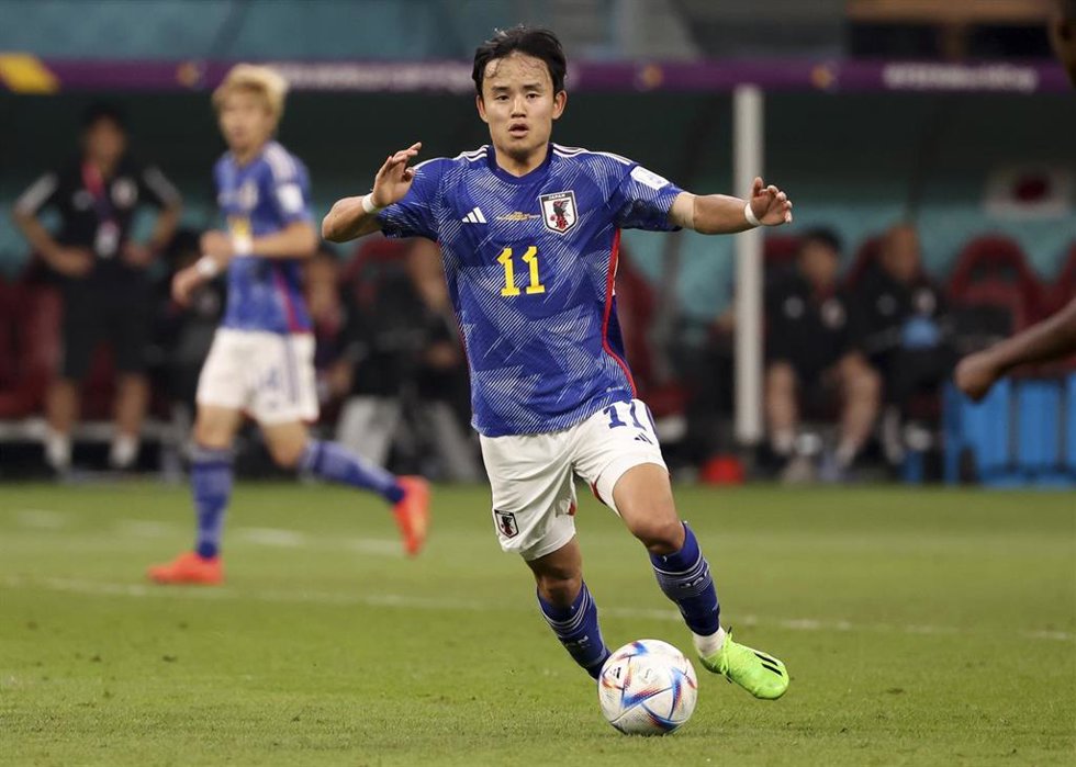 Archivo - Take Kubo con la selección de Japón