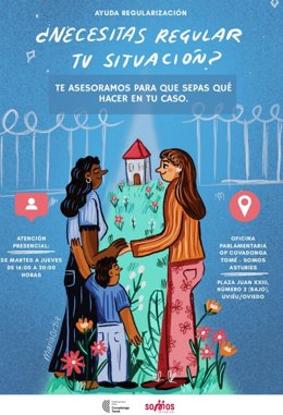 Cartel anunciando el servicio de asesoramiento.