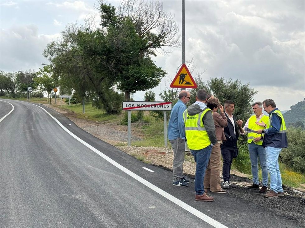 Visita a las obras en la carretera JA-4310.
