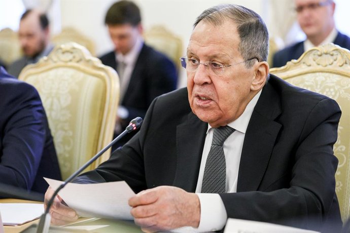Archivo - Arquivo - RÚSSIA, MOSCOU - 8 DE ABRIL DE 2026: O ministro das Relações Exteriores da Rússia, Sergei Lavrov, participa da 46ª Reunião do Conselho dos Chefes das Entidades Constituintes da Rússia do Ministério das Relações Exteriores da Rússia, na