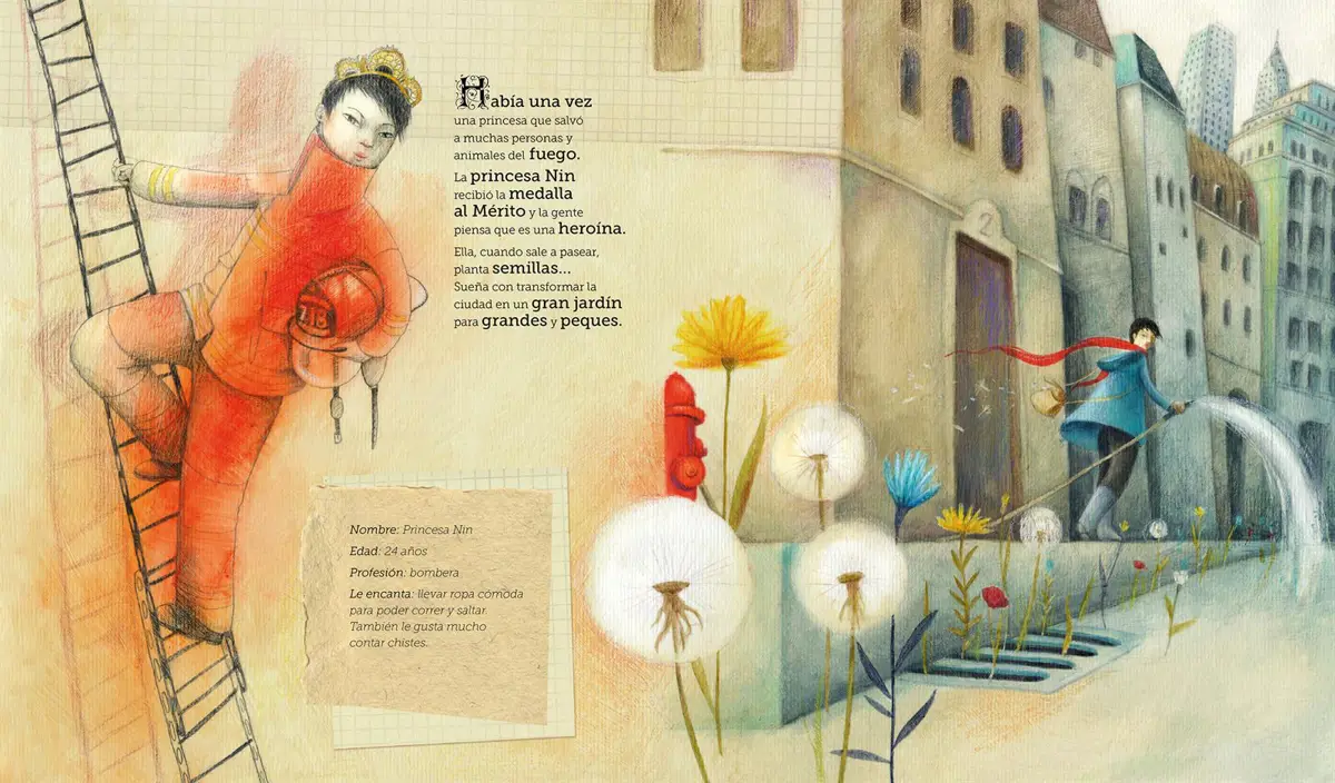 Ilustración del álbum 'Princesas de hoy en día'