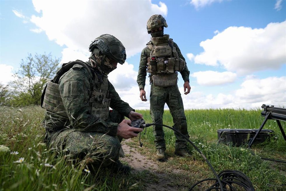 Militares del Ejército de Rusia en la provincia ucraniana de Jersón, parcialmente ocupada en el marco de la invasión de Ucrania, desatada en febrero de 2022 (archivo)