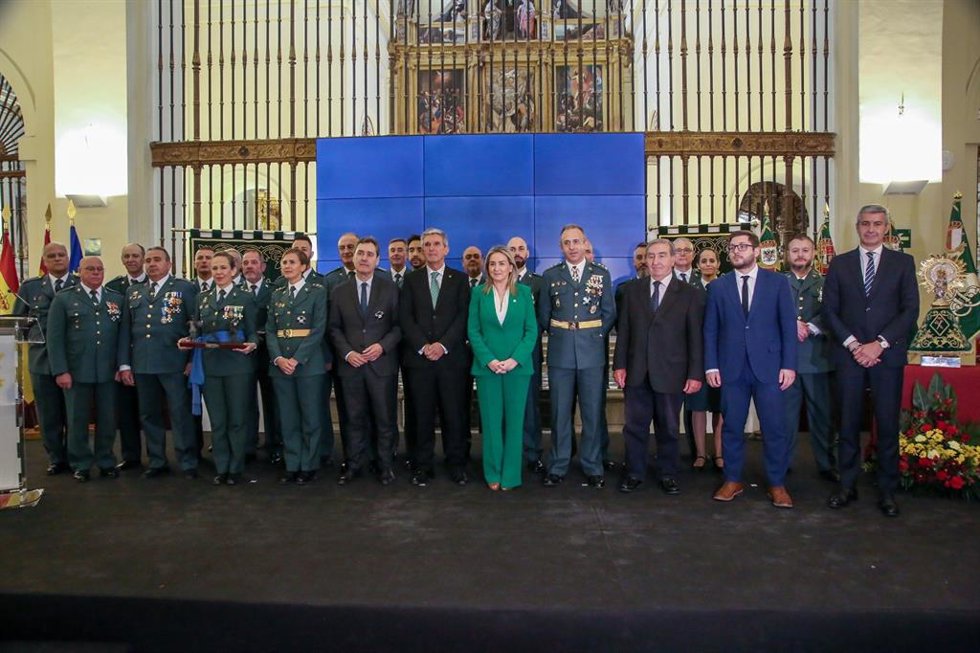 Reconocimientos en el en el acto institucional conmemorativo del 182 aniversario de la fundación de la Guardia Civil