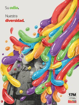 CCOO-A reafirma su compromiso con la defensa de los derechos de las personas LGTBI+, pues la situación es "alarmante".
