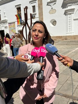 Ls secretaria general de Igualdad y Conciliación de la Junta de Extremadura, Ara Sánchez Vera, en declaraciones a los medios