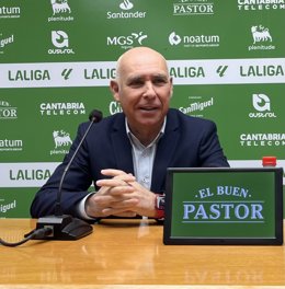 Foto de archivo de Manolo Higuera, presidente del Racing de Santander