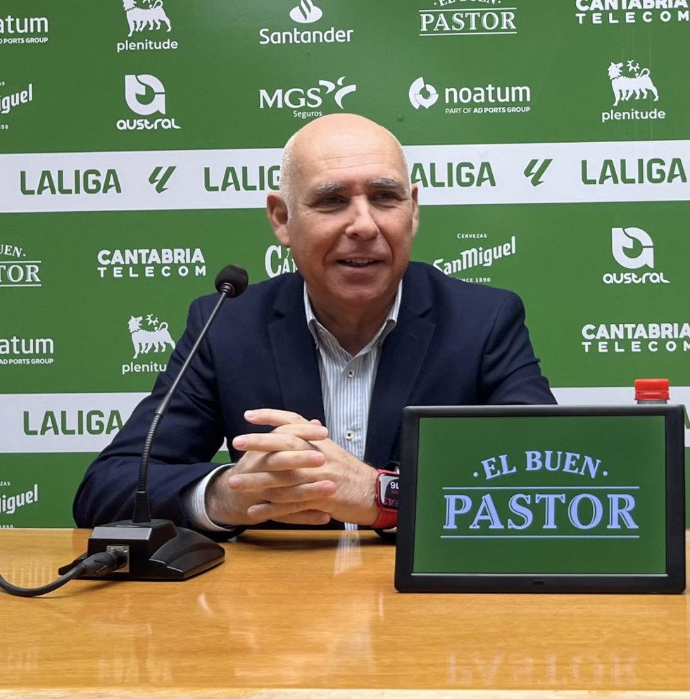 Foto de archivo de Manolo Higuera, presidente del Racing de Santander
