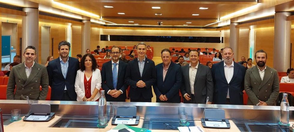 Participantes en la jornada sobre IA aplicada a la prevención de riesgos laborales celebrada en Almería.