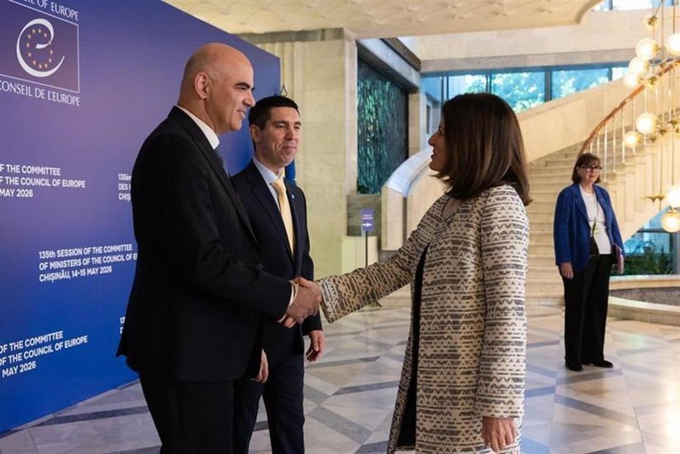 La ministra de Asuntos Exteriores de Andorra Imma Tor a su llegada a la sesión del comité de ministros del Consejo de Europa