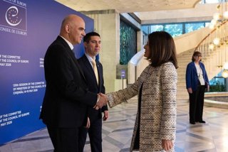 La ministra d'Afers Exteriors d'Andorra, Imma Tor, en la sessió del comitè de ministres 
