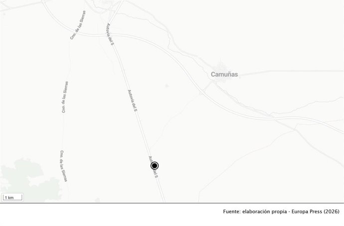 El accidente ha tenido lugar en la A-4 a su paso por el término municipal de Camuñas.
