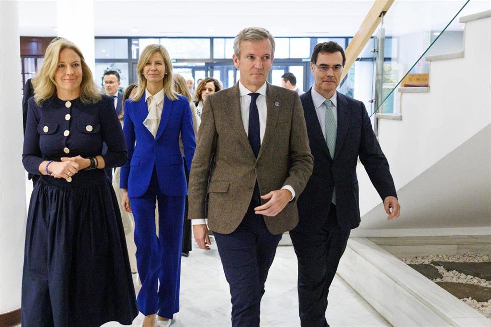El presidente de la Xunta, Alfonso Rueda, asiste a la entrega de las Medallas Anfaco-Cecopesca 2026. Círculo de Empresarios de Galicia (Vigo), 15/05/26.