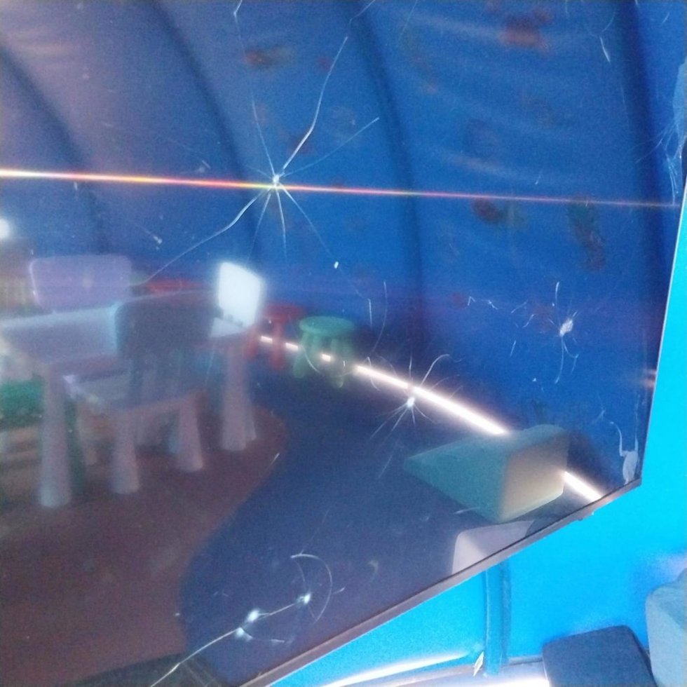 Imagen de uno de los destrozos causados en el Patio del Amor.