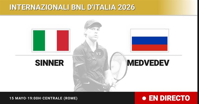 Jannik Sinner - Daniil Medvedev: resumen y estadísticas del partido de Semifinal de Internazionali BNL d'Italia