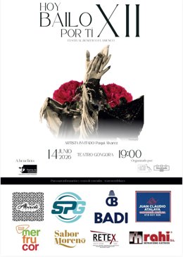 Cartel del evento solidario 'Hoy bailo por ti'.